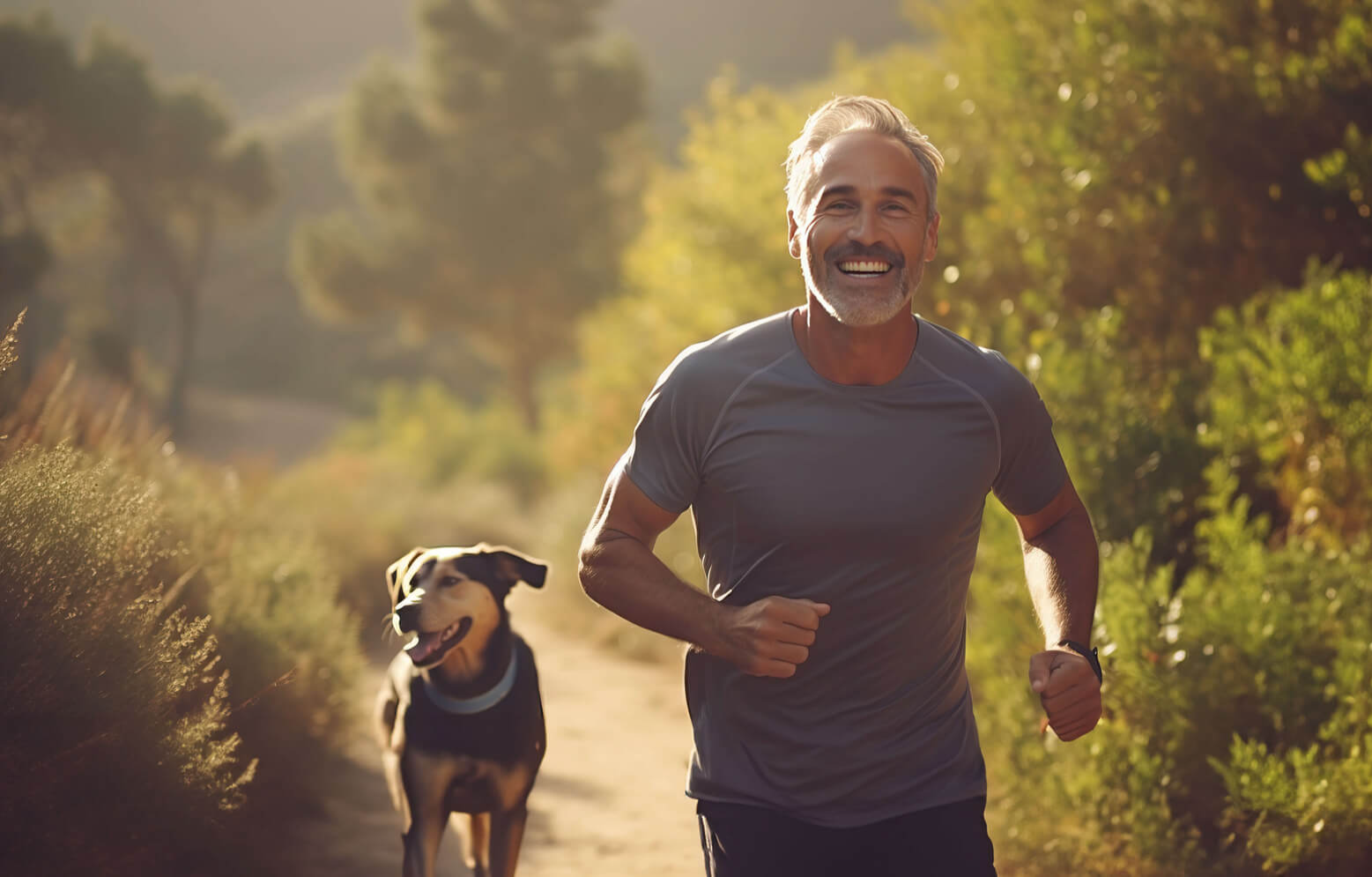 Man Run With Dog U